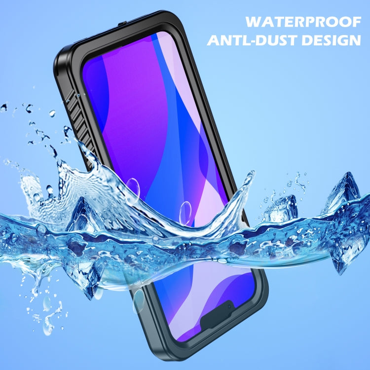 For iPhone 13 RedPepper Shockproof IP68 Waterproof PC + TPU Protective Case - Black