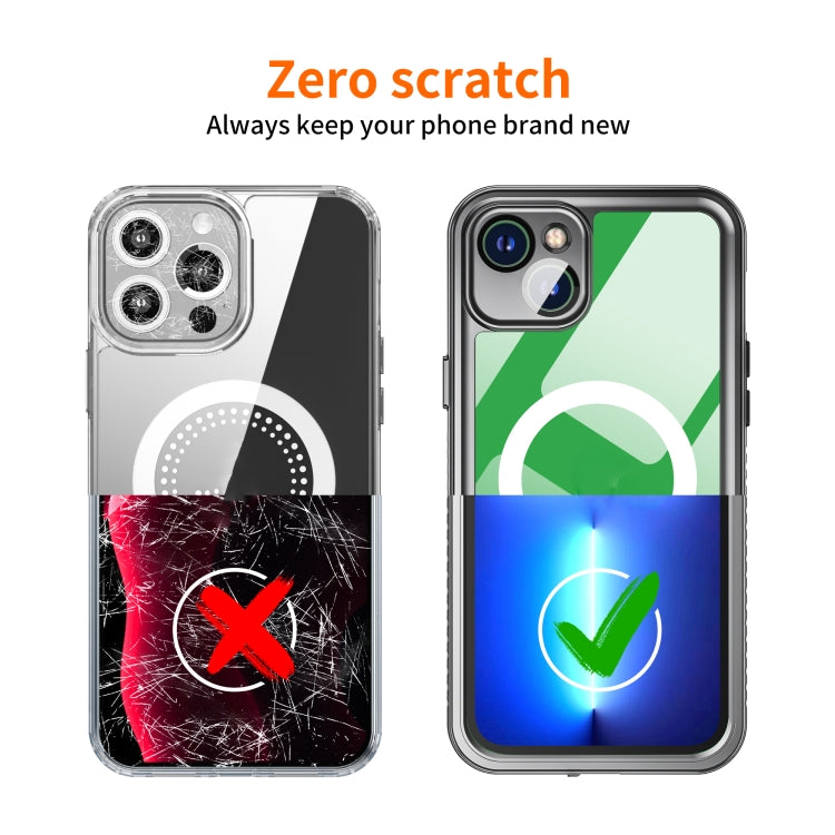 For iPhone 14 Plus RedPepper Shockproof IP68 Waterproof PC + TPU Protective Case - Black