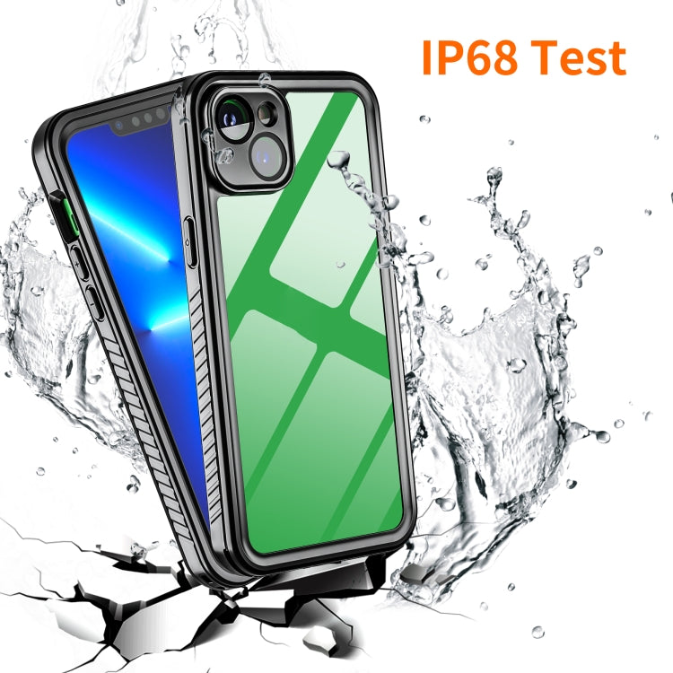 For iPhone 14 Plus RedPepper Shockproof IP68 Waterproof PC + TPU Protective Case - Black