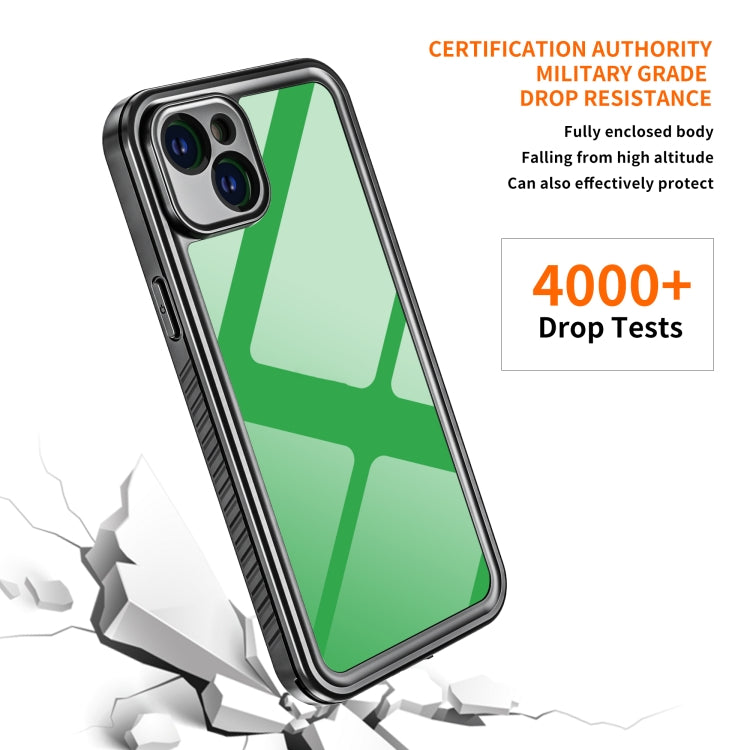 For iPhone 14 Plus RedPepper Shockproof IP68 Waterproof PC + TPU Protective Case - Black