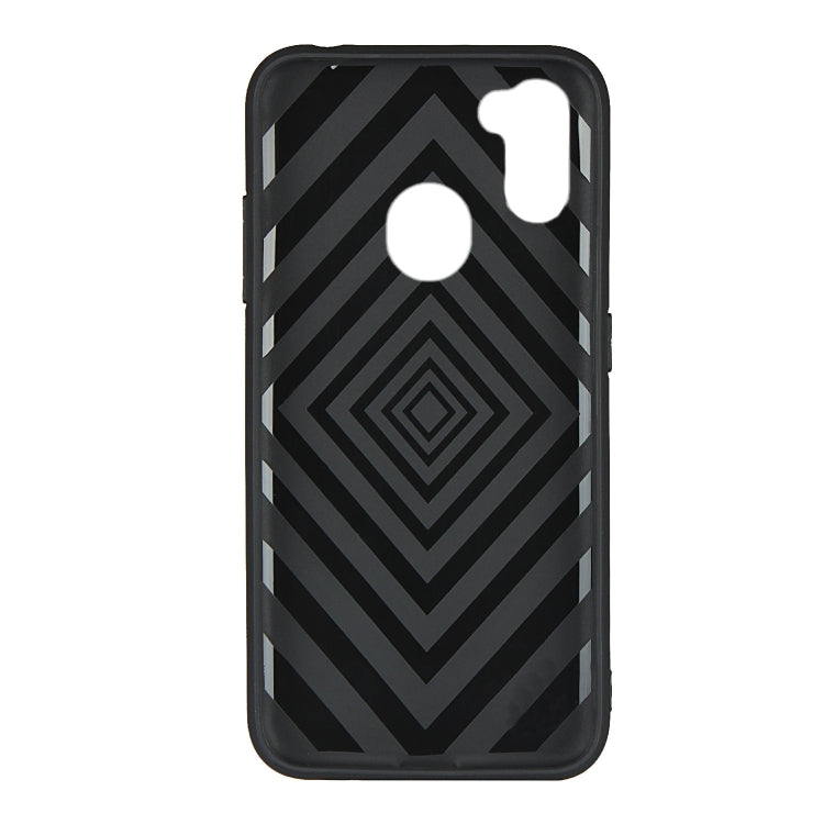 For Samsung Galaxy A11 Oil Feel Shockproof TPU + PC Protective Case with Holder