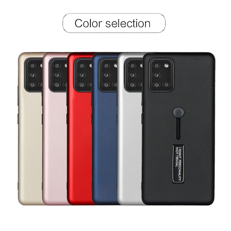 For Samsung Galaxy A31 Oil Feel Shockproof TPU + PC Protective Case with Holder
