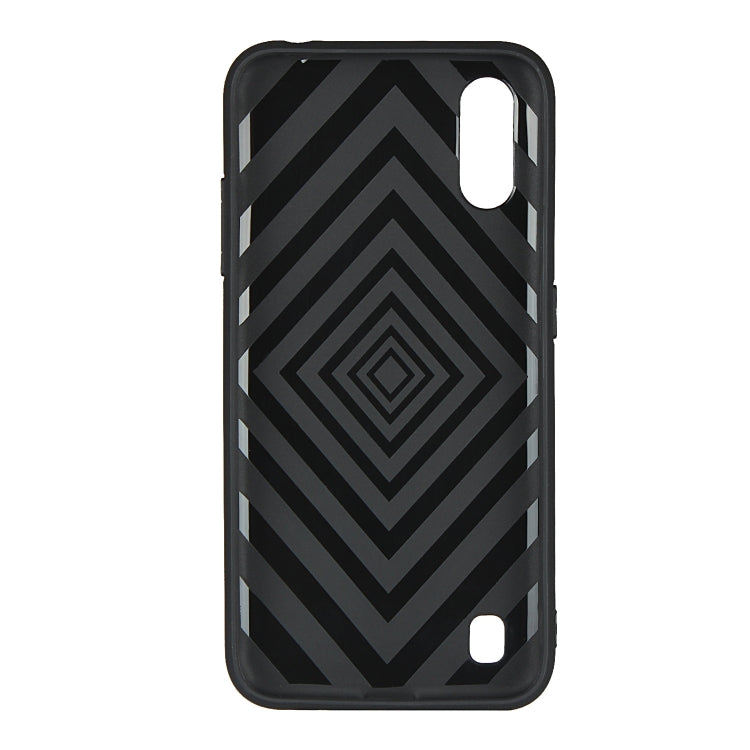 For Samsung Galaxy A01 Oil Feel Shockproof TPU + PC Protective Case with Holder