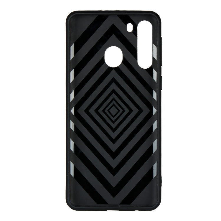 For Samsung Galaxy A21 Oil Feel Shockproof TPU + PC Protective Case with Holder