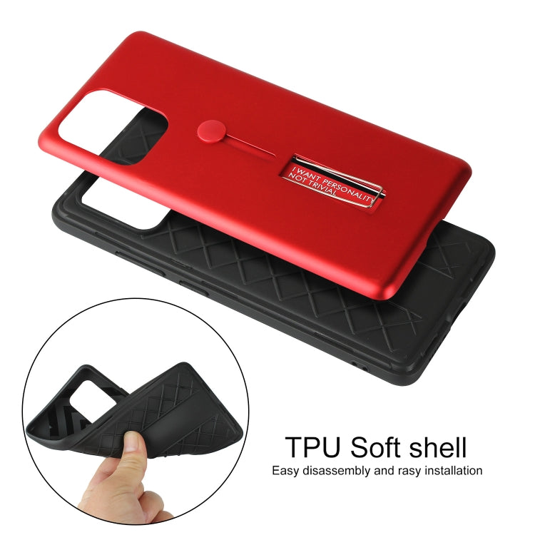 For Samsung Galaxy S20 Plus Oil Feel Shockproof TPU + PC Protective Case with Holder
