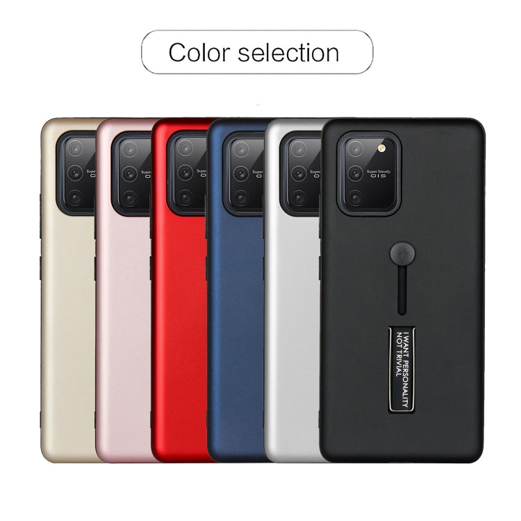 For Samsung Galaxy Note 20 Oil Feel Shockproof TPU + PC Protective Case with Holder