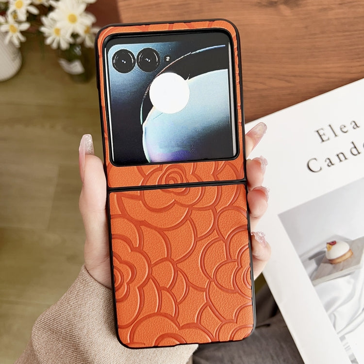 For Motorola Razr 50 Impression Flower Pattern Protective Phone Case
