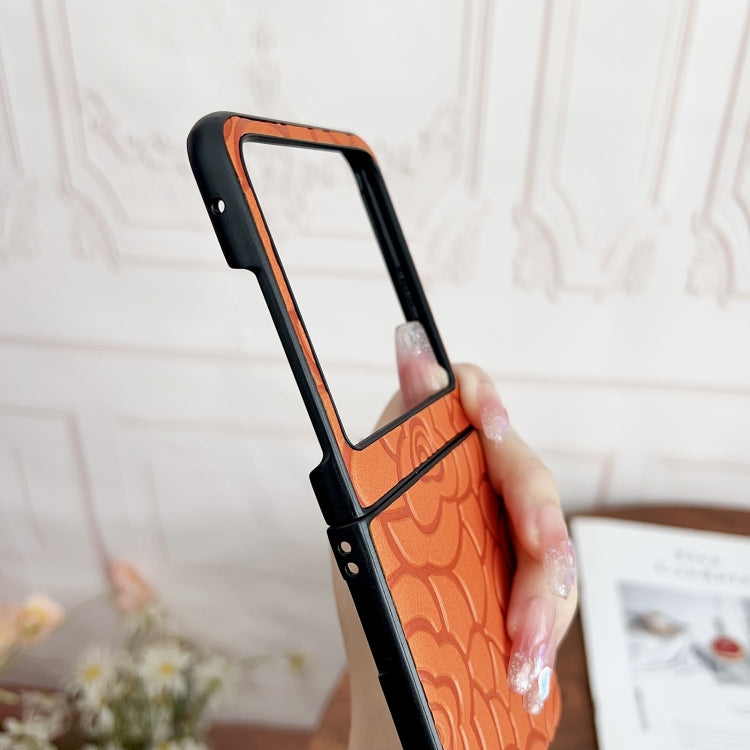 For Motorola Razr 50 Impression Flower Pattern Protective Phone Case
