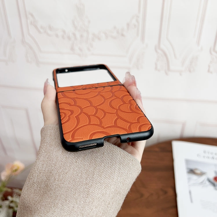 For Motorola Razr 50 Impression Flower Pattern Protective Phone Case
