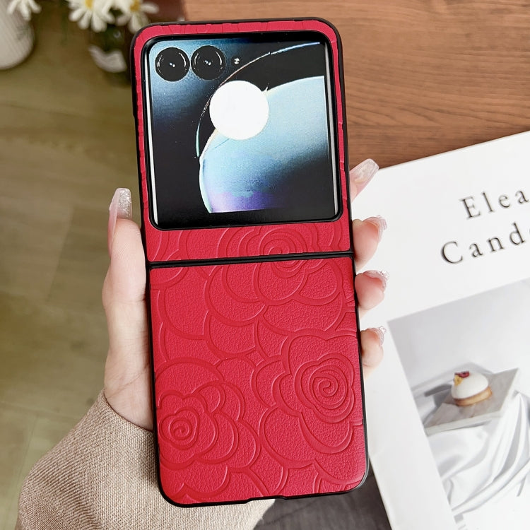 For Motorola Razr 50 Impression Flower Pattern Protective Phone Case