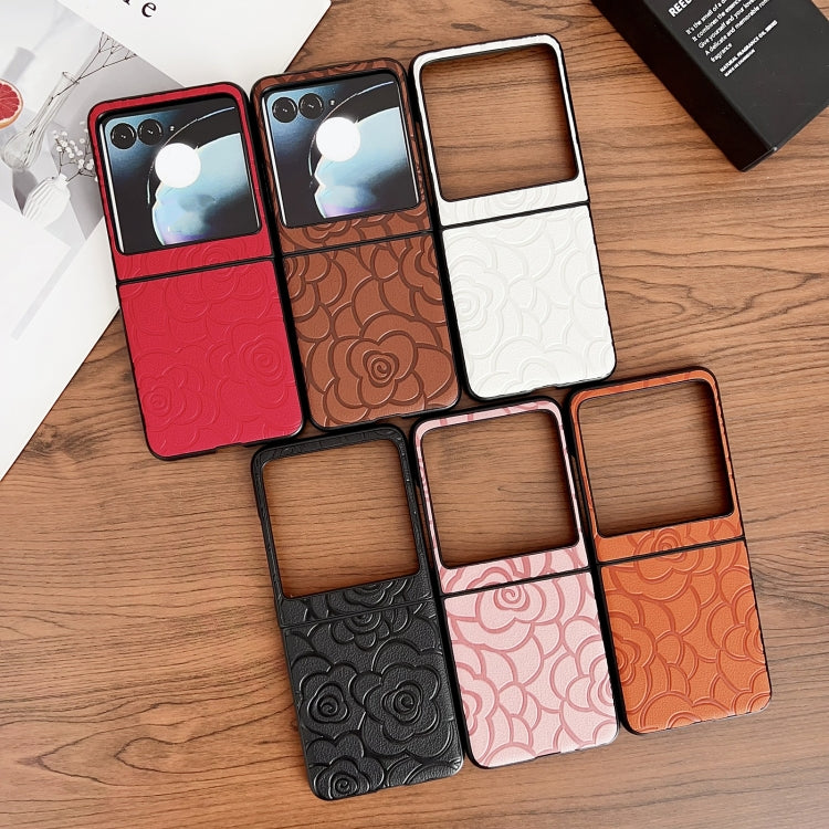 For Motorola Razr 50 Impression Flower Pattern Protective Phone Case