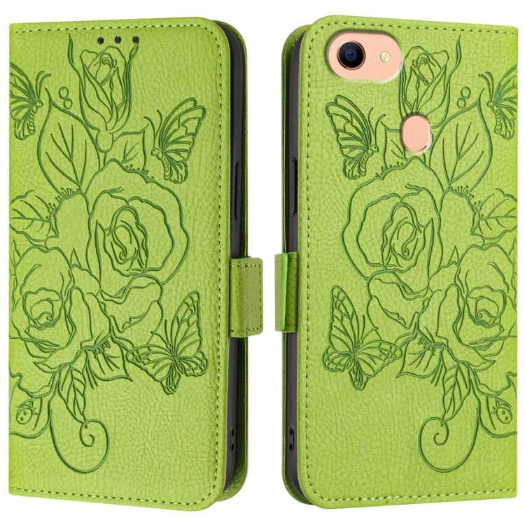 For OPPO F17 / A73 2020 4G Global Embossed Rose RFID Anti-theft Leather Phone Case