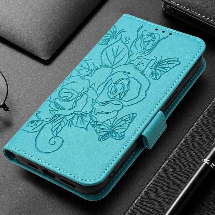 For OPPO A80 5G EU Embossed Rose RFID Anti-theft Leather Phone Case