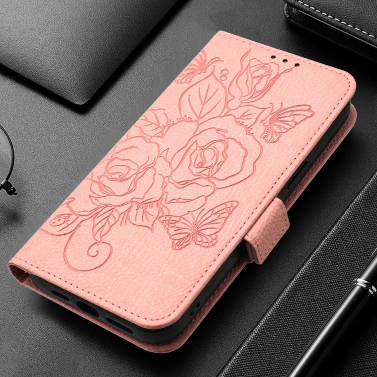 For OPPO A3 PRO 5G India Embossed Rose RFID Anti-theft Leather Phone Case