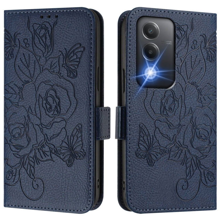 For OPPO A3 PRO 5G India Embossed Rose RFID Anti-theft Leather Phone Case