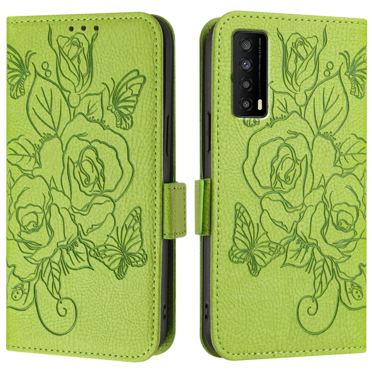For TCL Stylus 5G Embossed Rose RFID Anti-theft Leather Phone Case