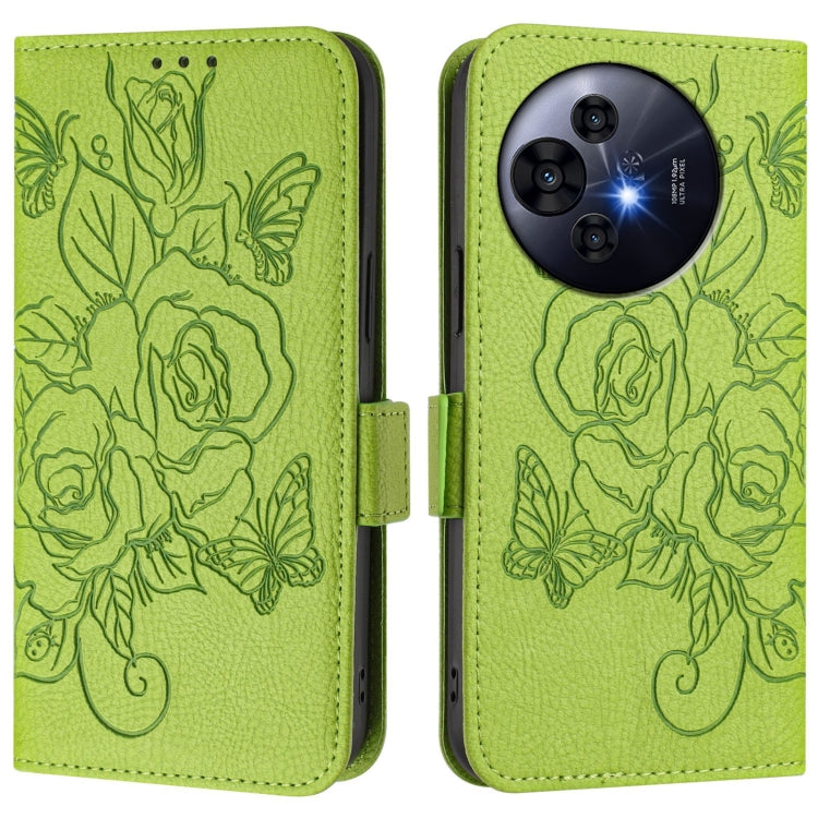 For TCL 50 Pro NxtPaper Embossed Rose RFID Anti-theft Leather Phone Case