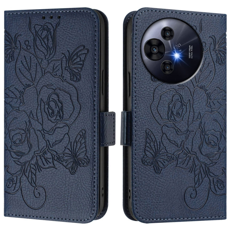 For TCL 50 Pro NxtPaper Embossed Rose RFID Anti-theft Leather Phone Case
