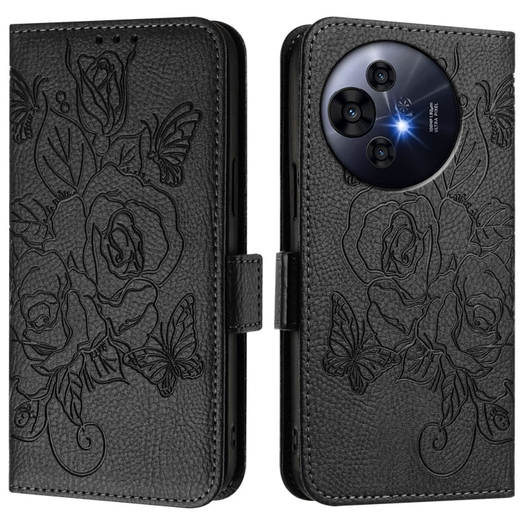 For TCL 50 Pro NxtPaper Embossed Rose RFID Anti-theft Leather Phone Case
