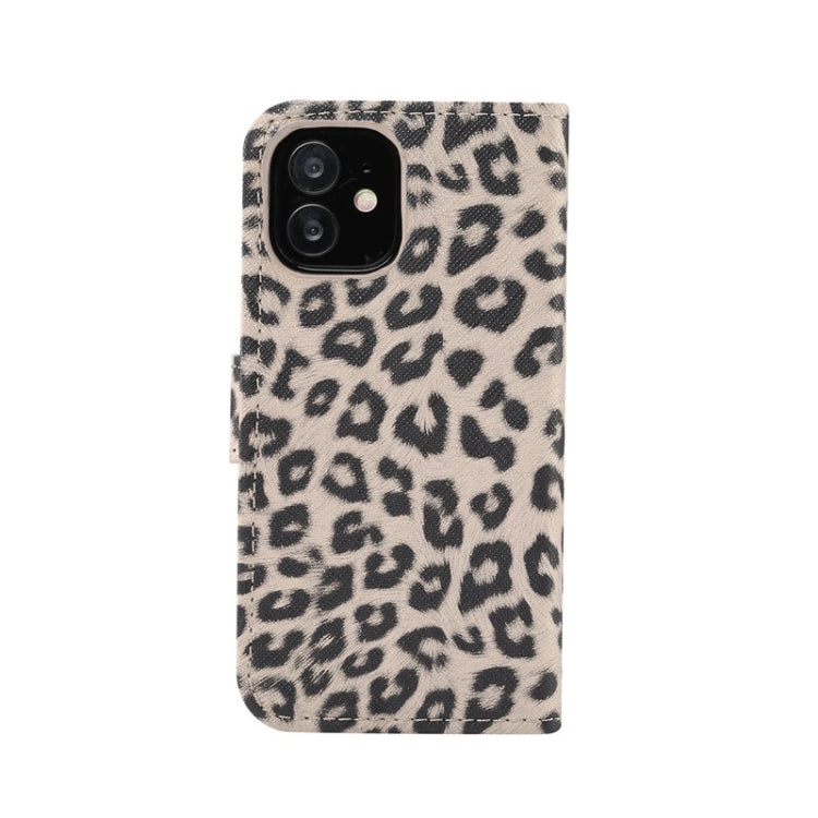 For iPhone 12 mini Leopard Print Pattern Horizontal Flip Leather Case with Card Slot and Holder