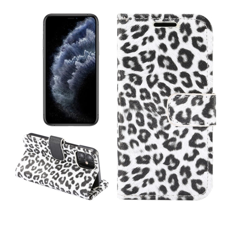 For iPhone 12 mini Leopard Print Pattern Horizontal Flip Leather Case with Card Slot and Holder