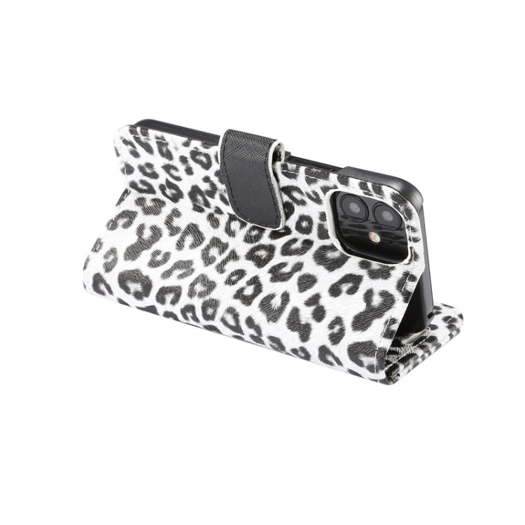 For iPhone 12 mini Leopard Print Pattern Horizontal Flip Leather Case with Card Slot and Holder