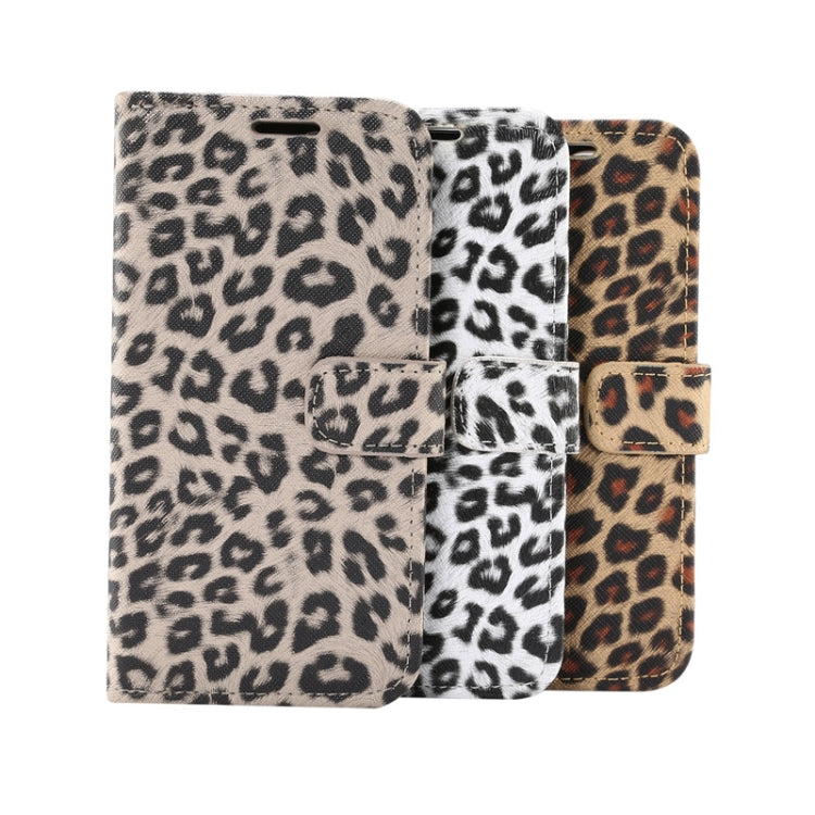 For iPhone 12 / 12 Pro Leopard Print Pattern Horizontal Flip Leather Case with Card Slot and Holder