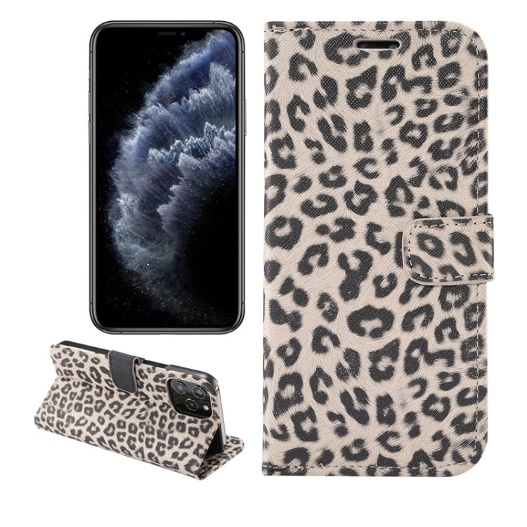 For iPhone 12 Pro Max Leopard Print Pattern Horizontal Flip Leather Case with Card Slot and Holder