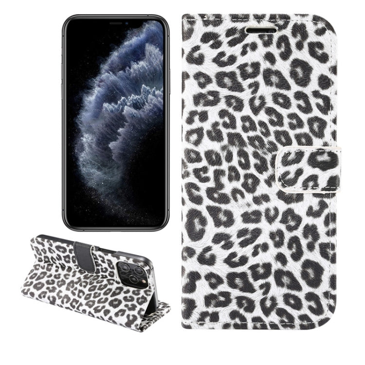 For iPhone 12 Pro Max Leopard Print Pattern Horizontal Flip Leather Case with Card Slot and Holder