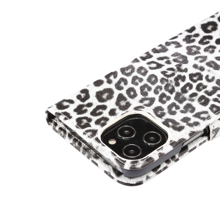 For iPhone 12 Pro Max Leopard Print Pattern Horizontal Flip Leather Case with Card Slot and Holder