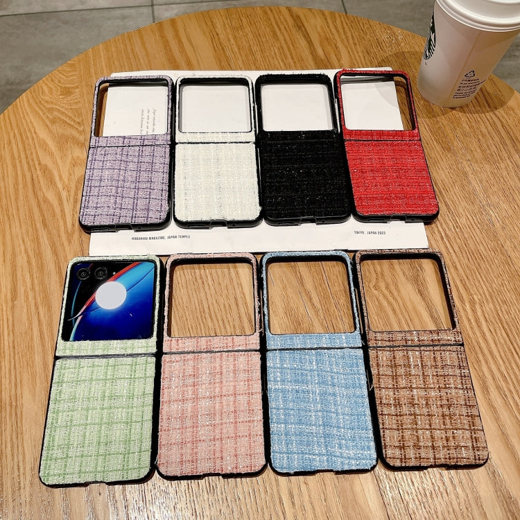 For Motorola Razr 50 Fabric Folding PC Phone Case