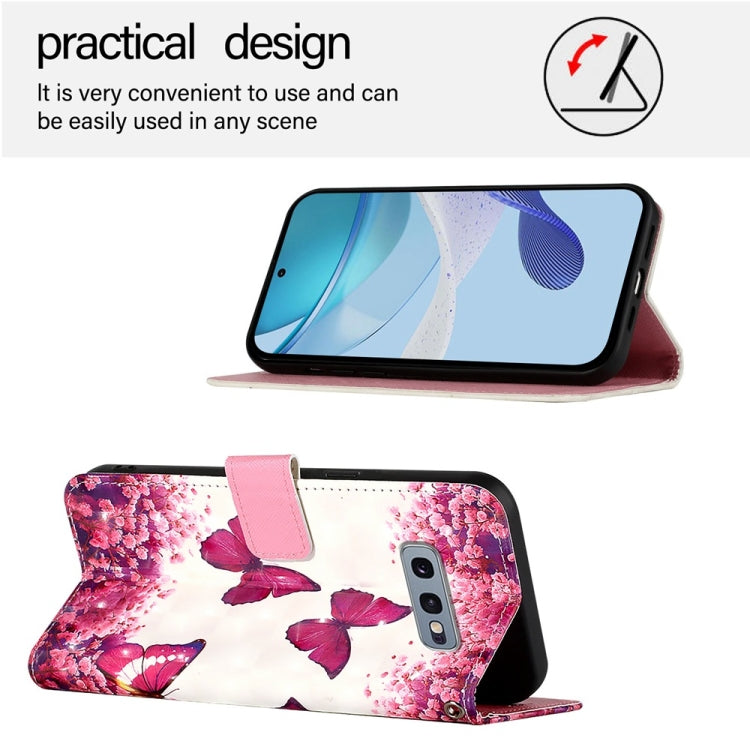 For Samsung Galaxy S10e 3D Painting Horizontal Flip Leather Phone Case