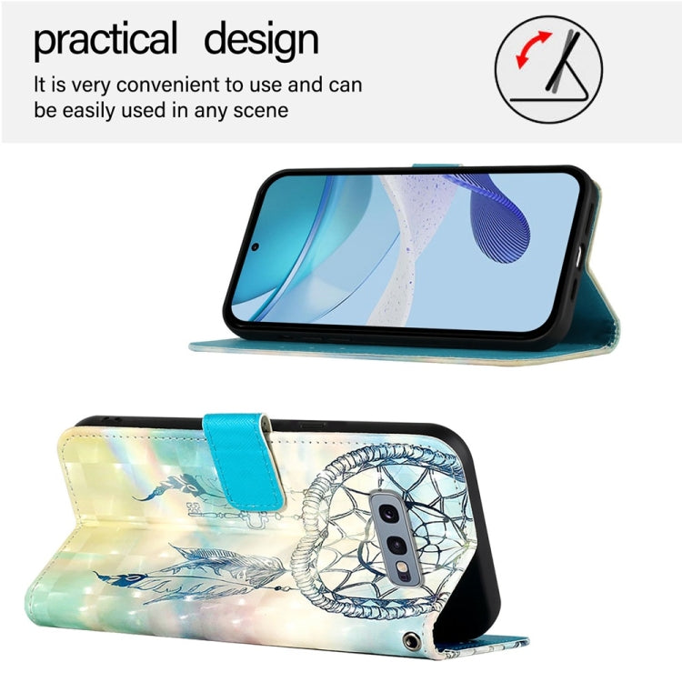 For Samsung Galaxy S10e 3D Painting Horizontal Flip Leather Phone Case