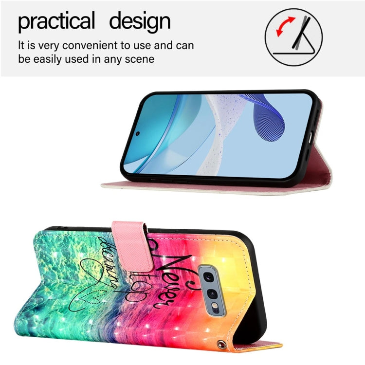 For Samsung Galaxy S10e 3D Painting Horizontal Flip Leather Phone Case
