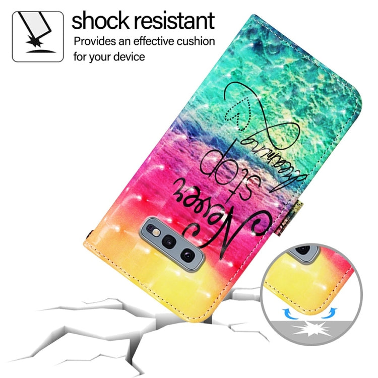 For Samsung Galaxy S10e 3D Painting Horizontal Flip Leather Phone Case