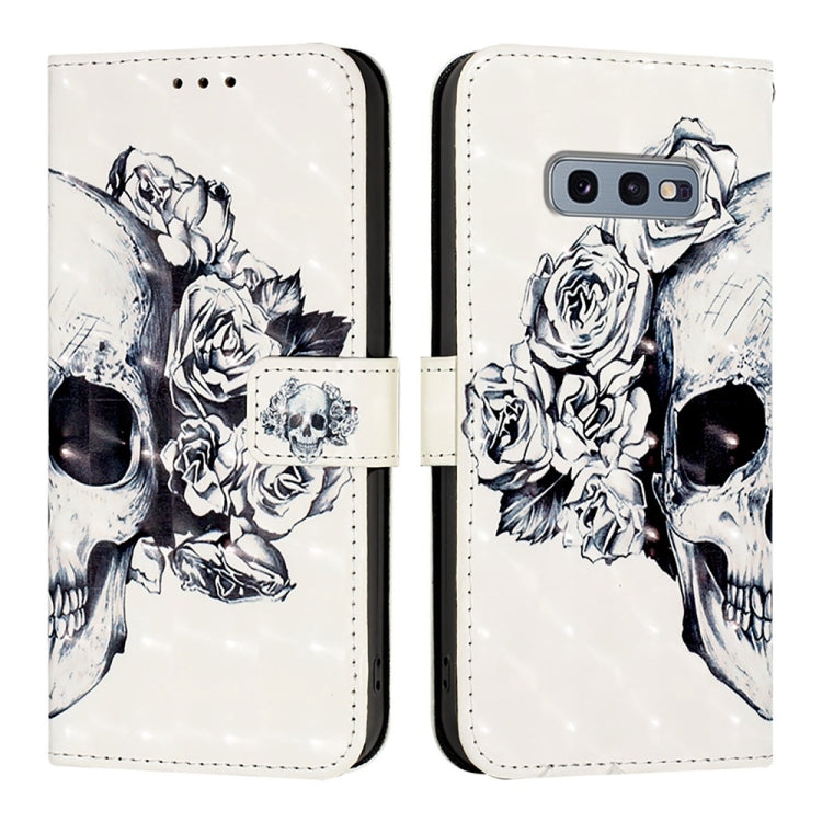 For Samsung Galaxy S10e 3D Painting Horizontal Flip Leather Phone Case