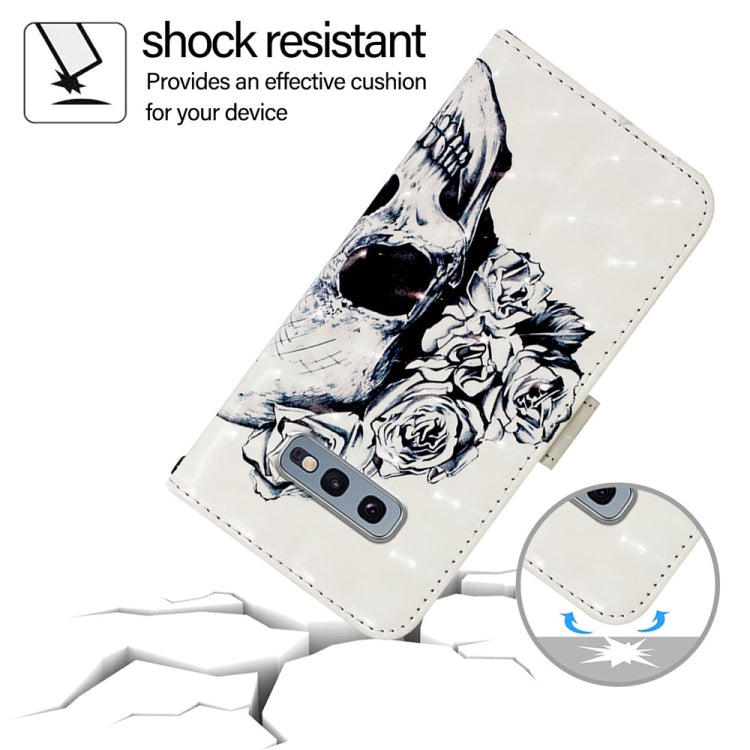 For Samsung Galaxy S10e 3D Painting Horizontal Flip Leather Phone Case