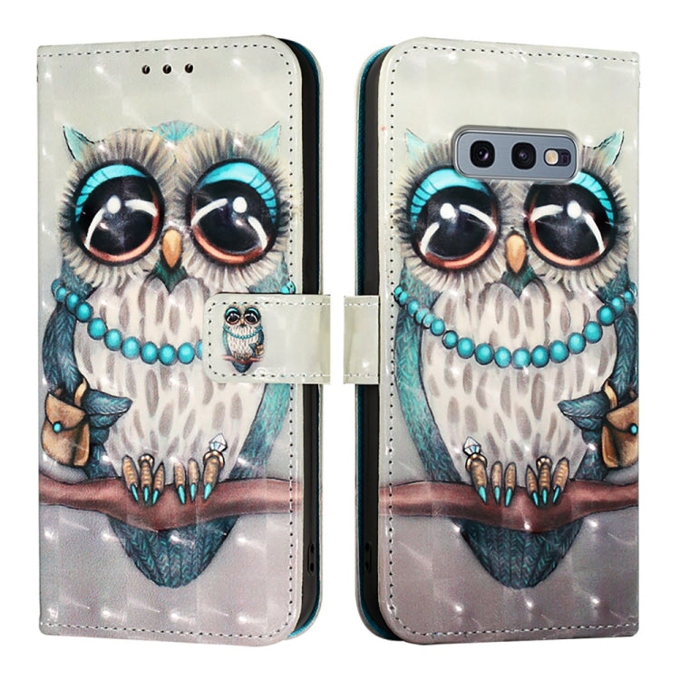 For Samsung Galaxy S10e 3D Painting Horizontal Flip Leather Phone Case