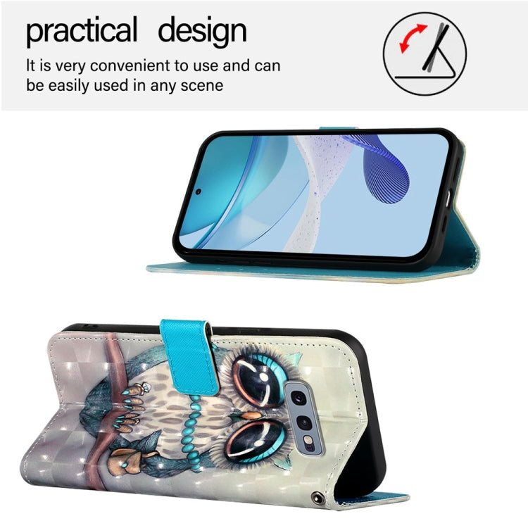 For Samsung Galaxy S10e 3D Painting Horizontal Flip Leather Phone Case