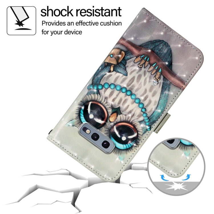 For Samsung Galaxy S10e 3D Painting Horizontal Flip Leather Phone Case