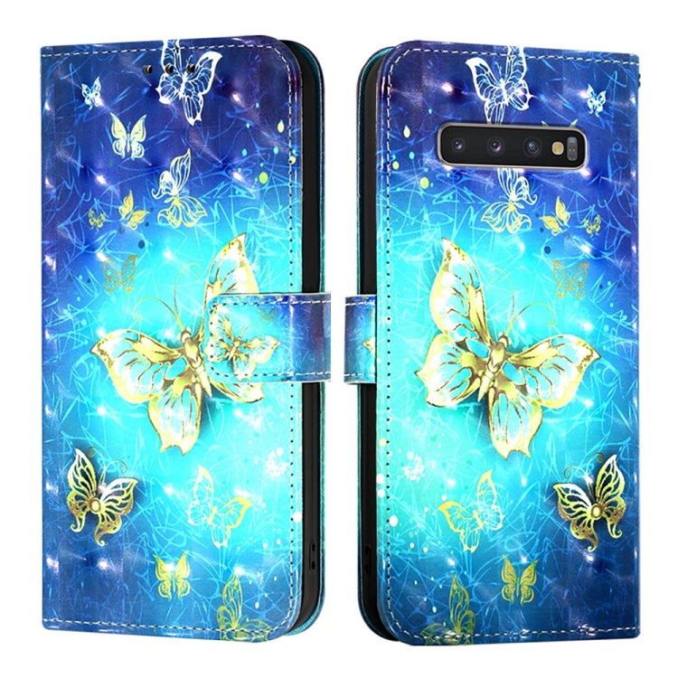 For Samsung Galaxy S10+ 3D Painting Horizontal Flip Leather Phone Case