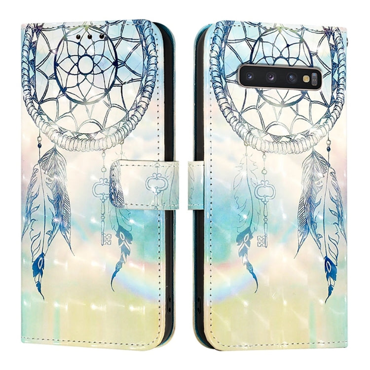 For Samsung Galaxy S10+ 3D Painting Horizontal Flip Leather Phone Case