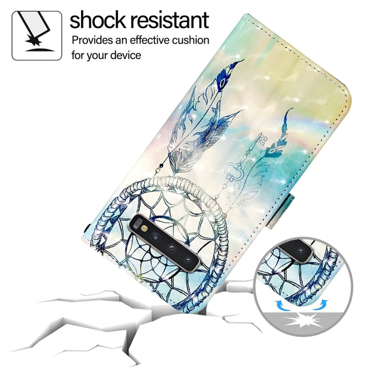 For Samsung Galaxy S10+ 3D Painting Horizontal Flip Leather Phone Case