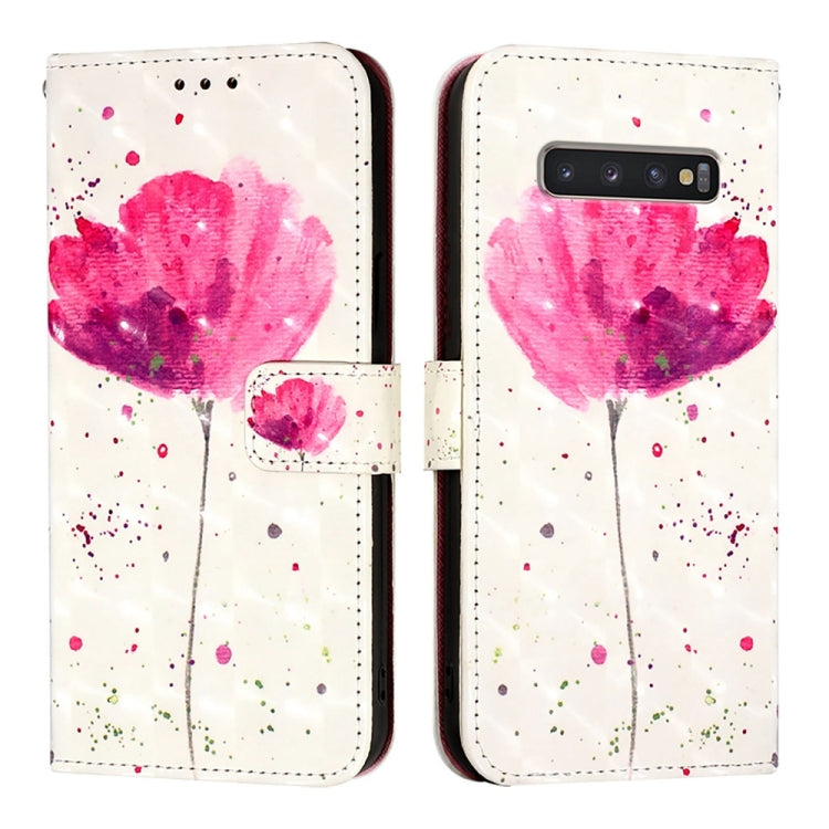 For Samsung Galaxy S10+ 3D Painting Horizontal Flip Leather Phone Case