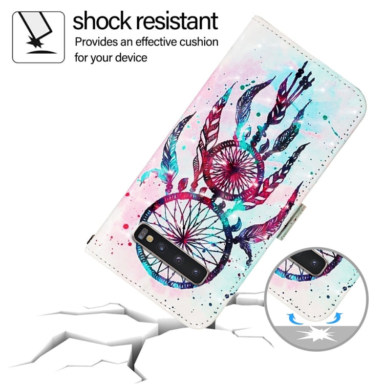 For Samsung Galaxy S10+ 3D Painting Horizontal Flip Leather Phone Case