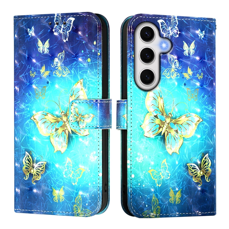 For Samsung Galaxy S24 FE 5G 3D Painting Horizontal Flip Leather Phone Case