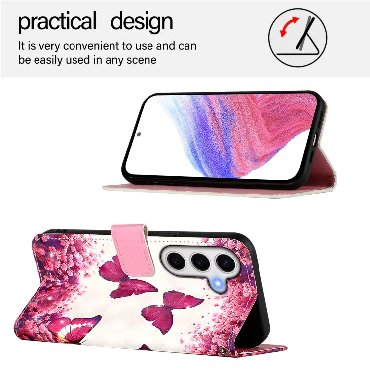 For Samsung Galaxy S24 FE 5G 3D Painting Horizontal Flip Leather Phone Case