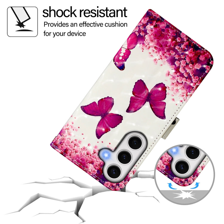 For Samsung Galaxy S24 FE 5G 3D Painting Horizontal Flip Leather Phone Case
