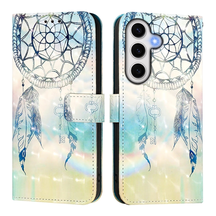 For Samsung Galaxy S24 FE 5G 3D Painting Horizontal Flip Leather Phone Case