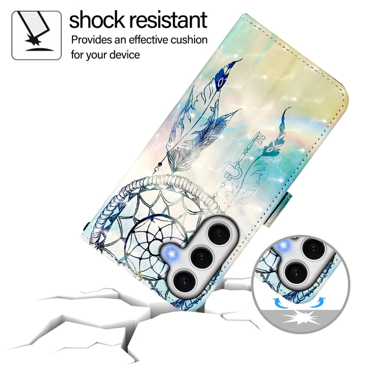 For Samsung Galaxy S24 FE 5G 3D Painting Horizontal Flip Leather Phone Case